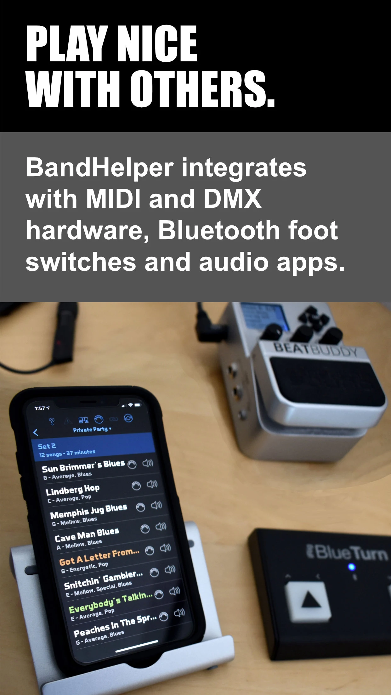 BandHelper screenshot