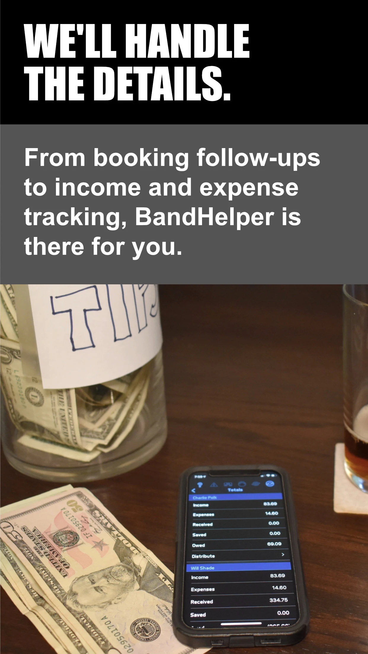 BandHelper screenshot
