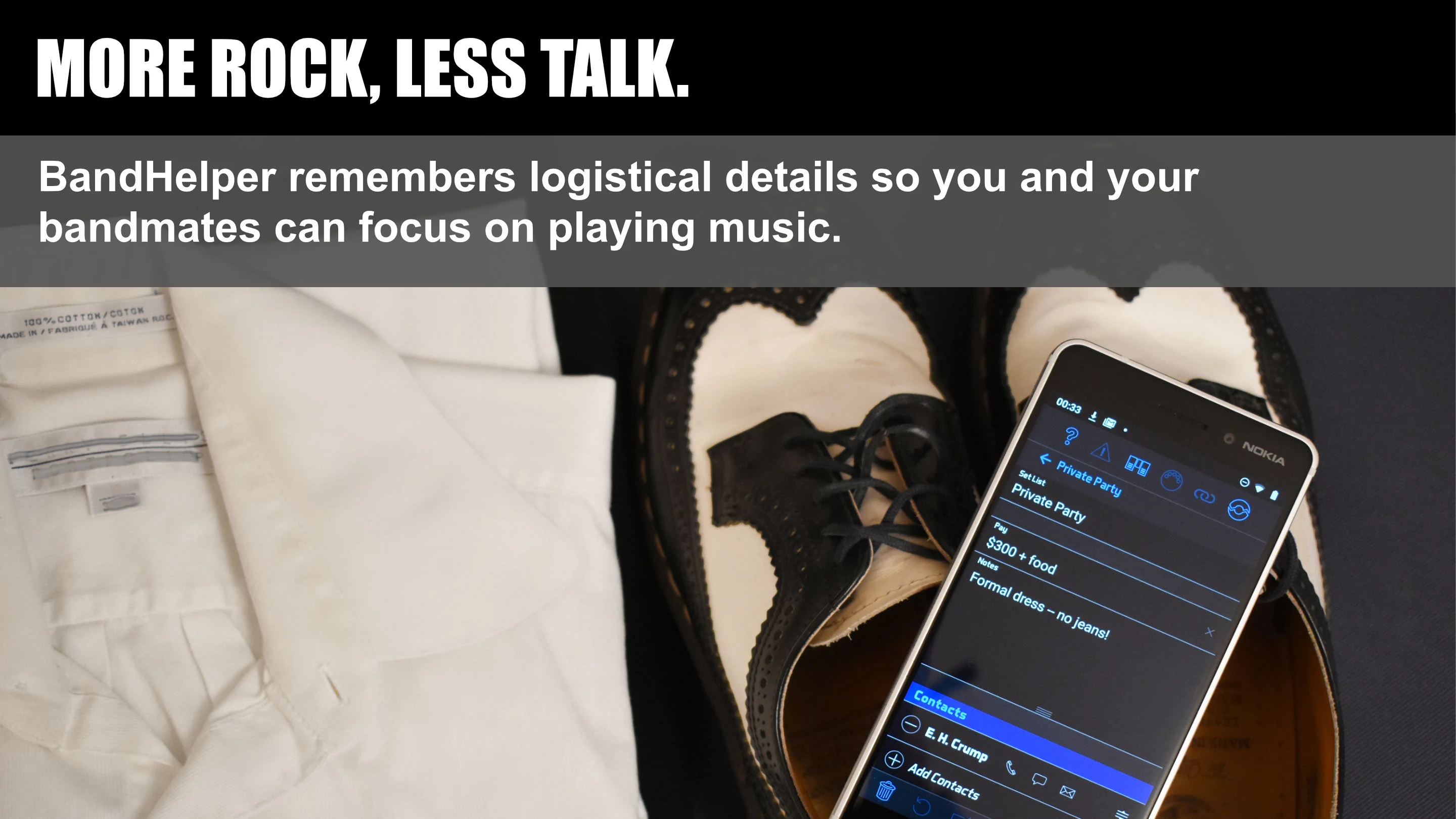 BandHelper screenshot